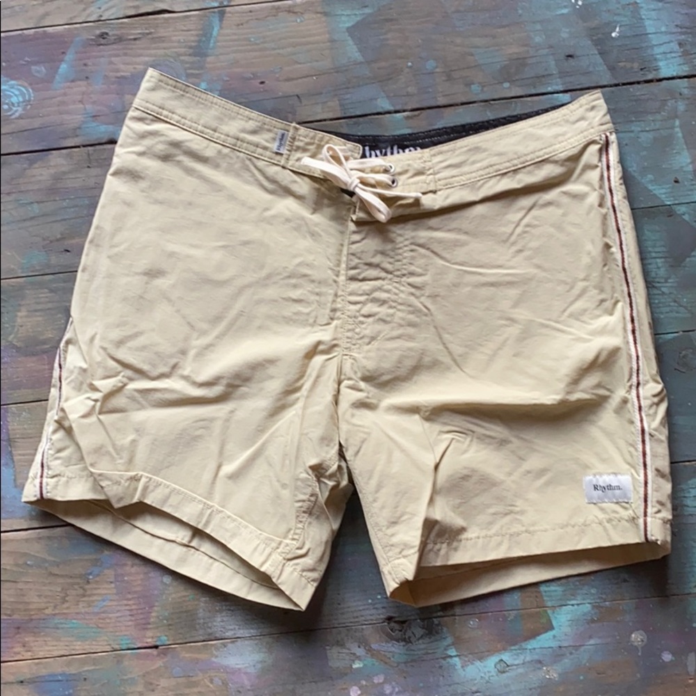 Rhythm. Classics Trunks - Off White 34 NWT